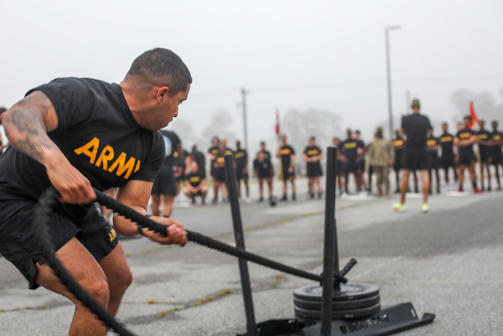 Sustainment Soldiers host squad fitness competition