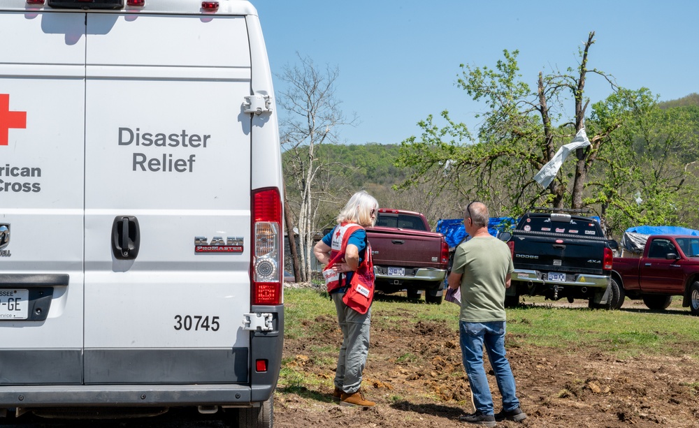 Red Cross is on Site After Tornadoes in Readyville