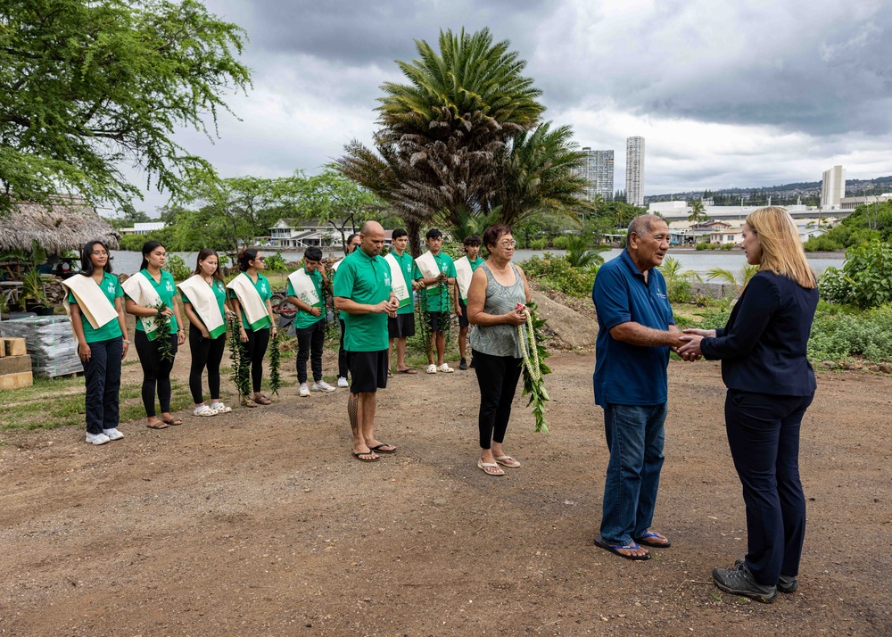 Assistant Secretary of the Navy for Energy, Installations Visits Historic Hawaiian Fishpond