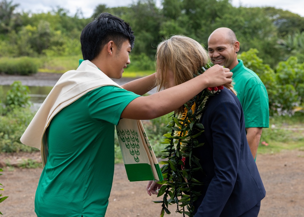 Assistant Secretary of the Navy for Energy, Installations Visits Historic Hawaiian Fishpond