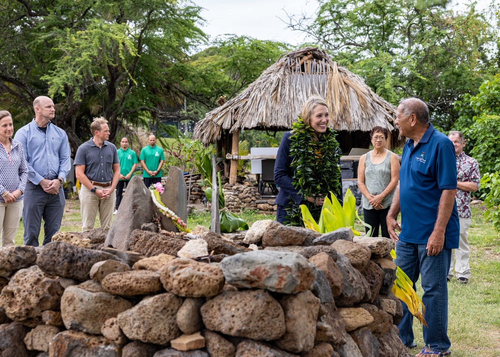 Assistant Secretary of the Navy for Energy, Installations Visits Historic Hawaiian Fishpond