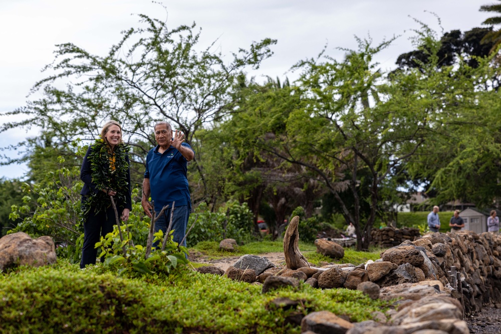 Assistant Secretary of the Navy for Energy, Installations Visits Historic Hawaiian Fishpond