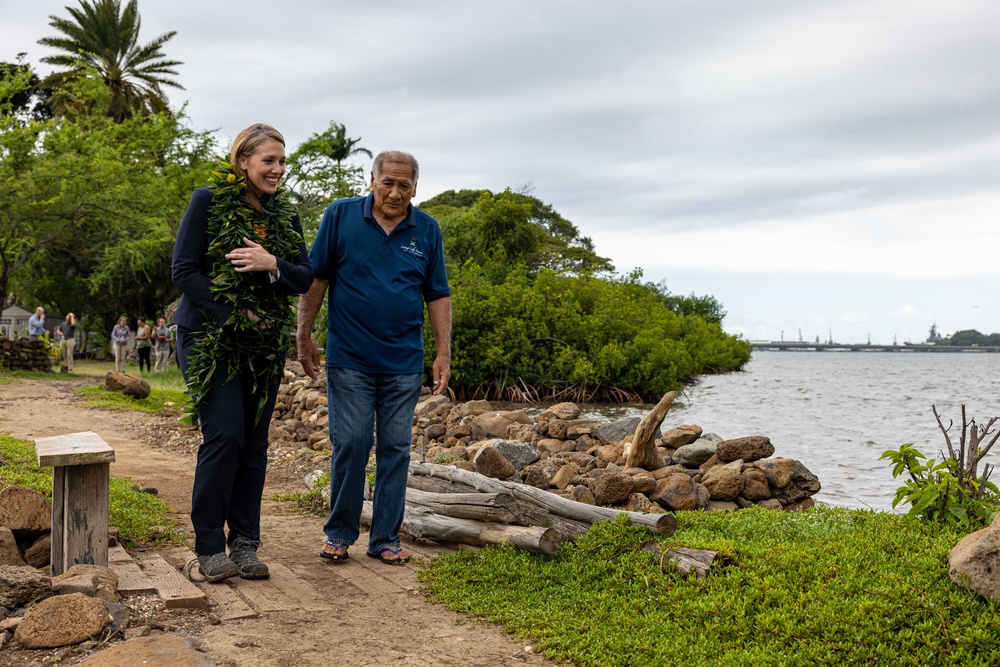 Assistant Secretary of the Navy for Energy, Installations Visits Historic Hawaiian Fishpond