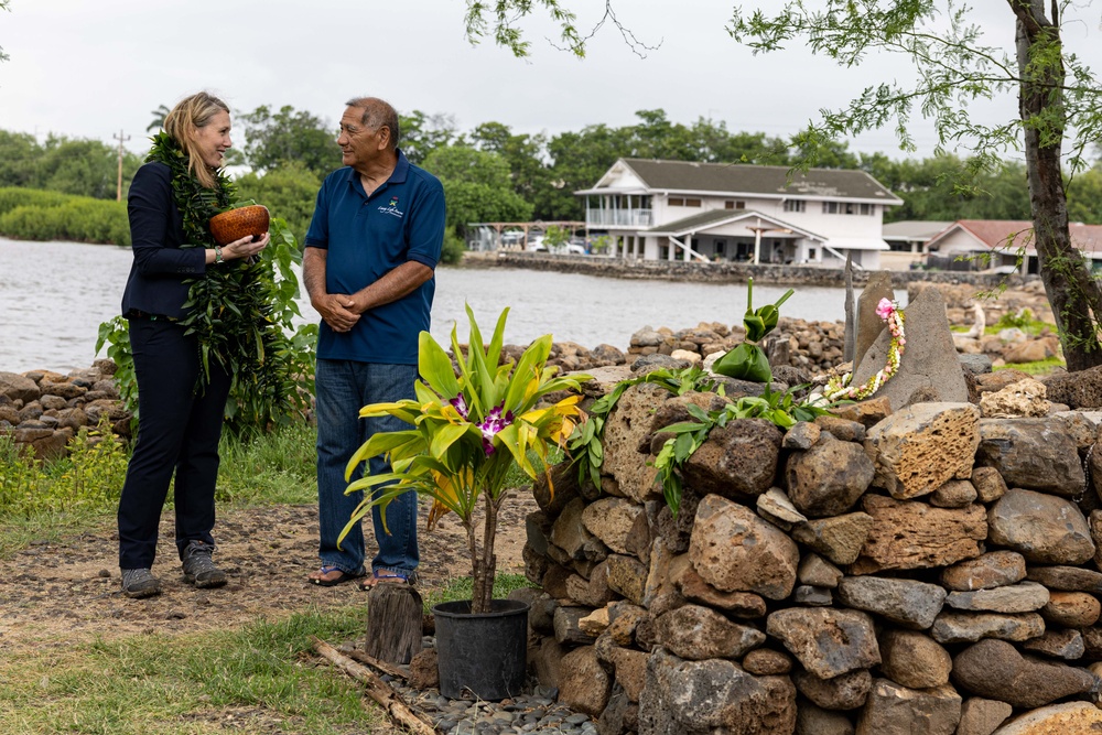 Assistant Secretary of the Navy for Energy, Installations Visits Historic Hawaiian Fishpond