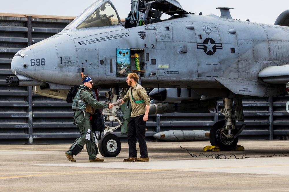 The Sky's the Limit: USAF 25th Fighter Squadron conducts flight operations in South Korea for KFT23