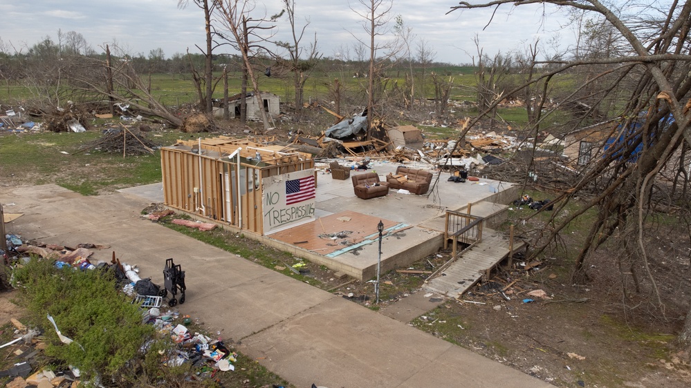 Aerial Image of Tornado Damage