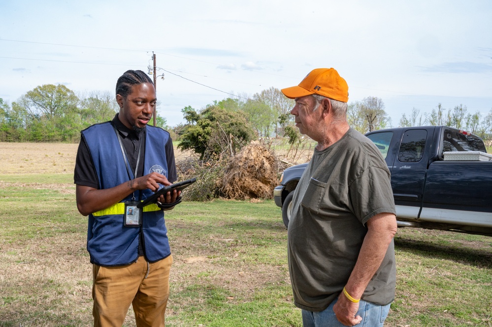 FEMA Canvasses Neighborhoods for Tornado Survivors