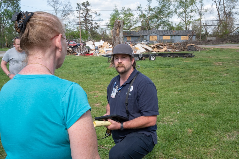 FEMA Canvasses Neighborhoods for Tornado Survivors