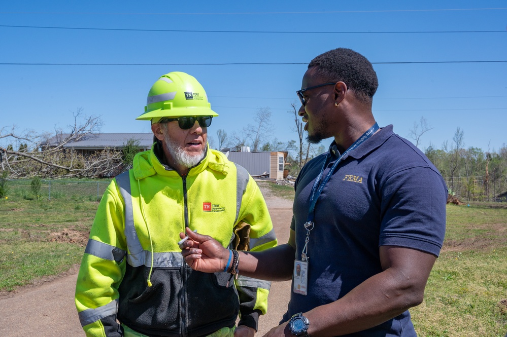 FEMA and TDOT Discuss Tornado Debris Removal