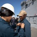 USS Tripoli Pins Two New Surface Warfare Officers