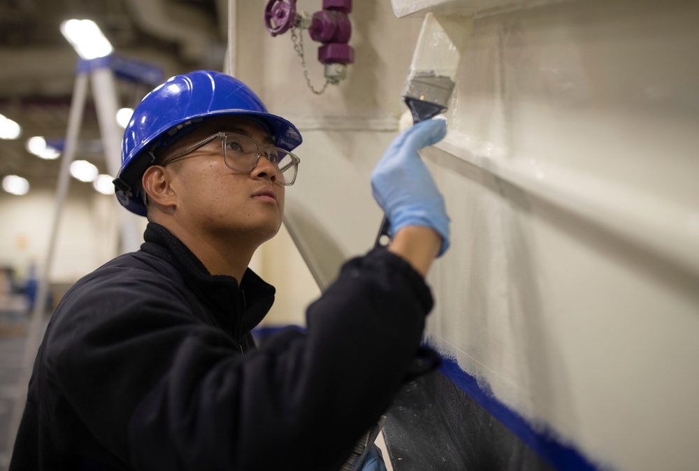 USS Tripoli Sailors Continue SRA Preservation Work