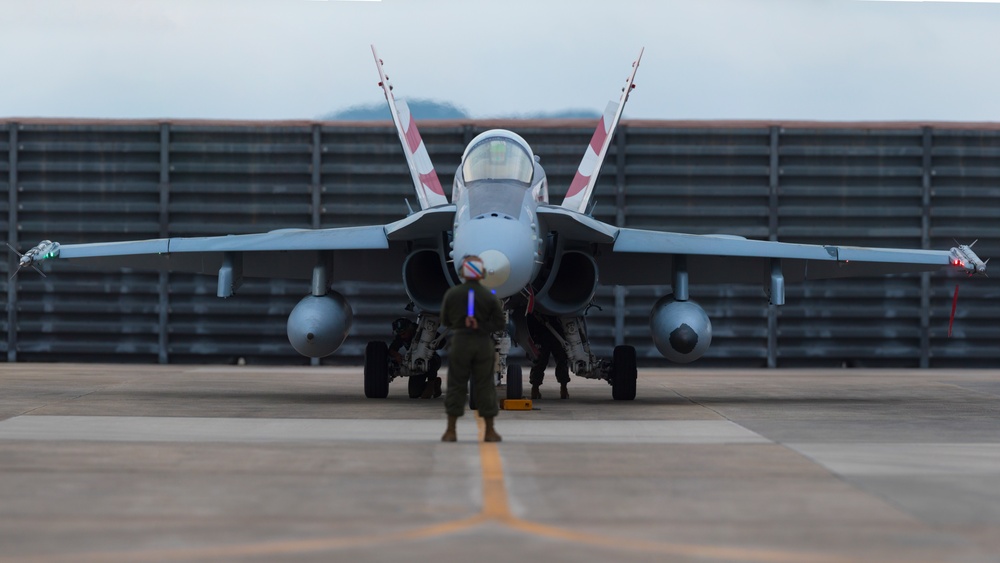 MAG-12 Conducts Night-time Flight Ops in South Korea during KFT 23