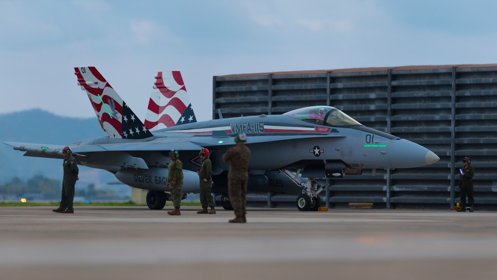 MAG-12 Conducts Night-time Flight Ops in South Korea during KFT 23