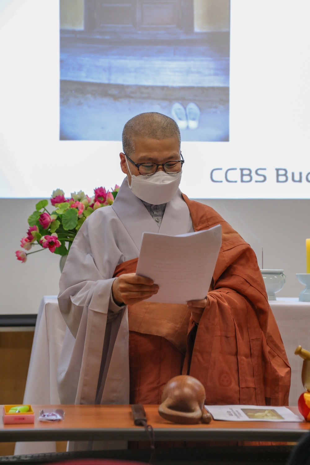 Camp Casey's First Buddhist Service at Chapel West