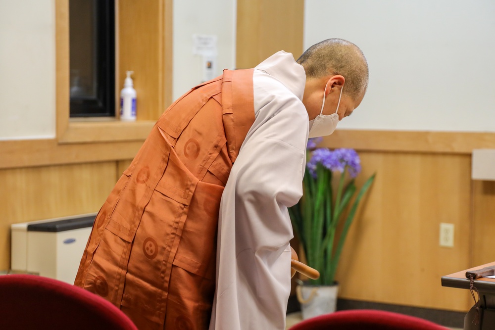 Camp Casey's First Buddhist Service at Chapel West