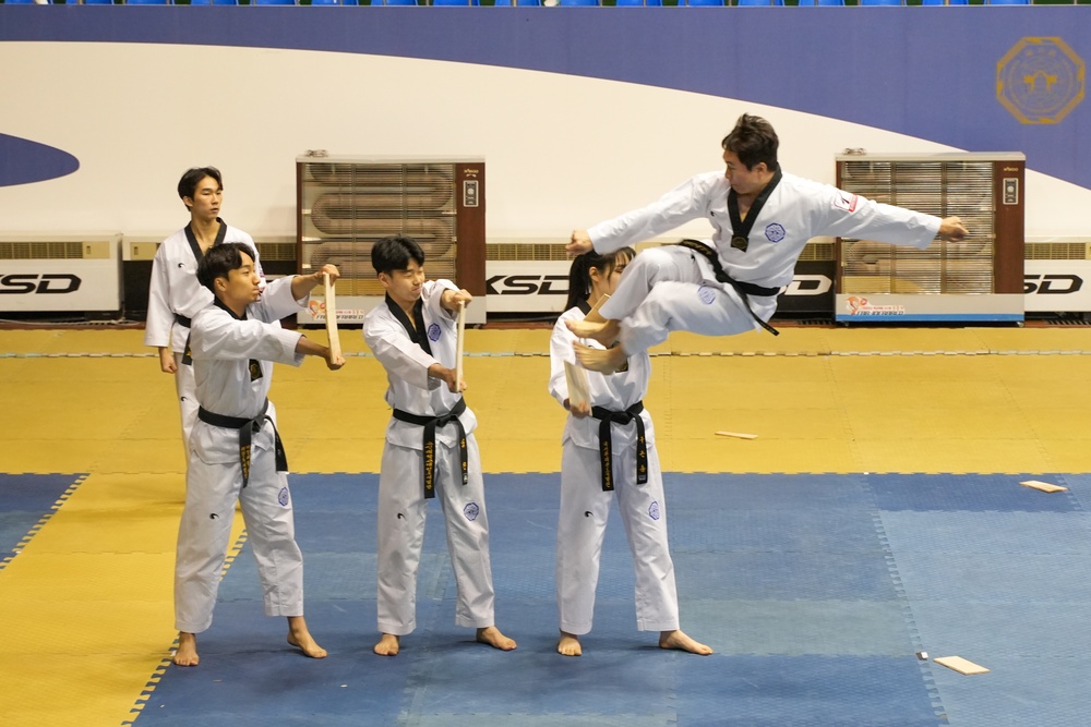 USAG Yongsan-Casey Soldiers &amp; KATUSAs Tour the Taekwondo World Headquarters &amp; the Blue House