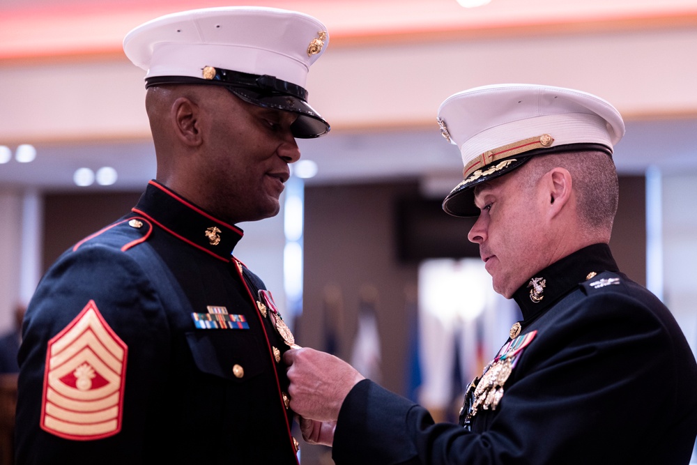 Master Gunnery Sergeant Joseph Rice retires after 30 years of service