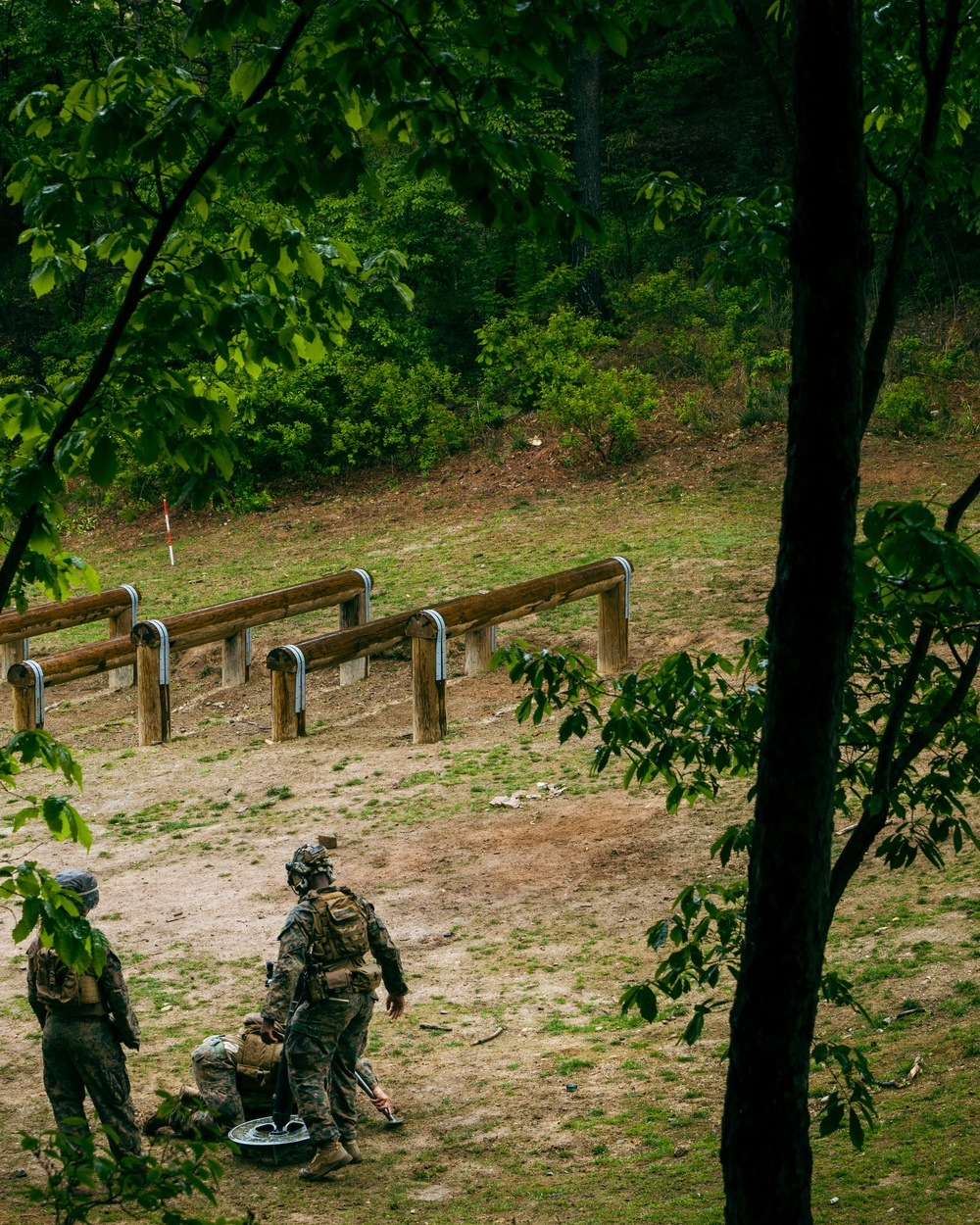 US Marines train on Camp Mujuk