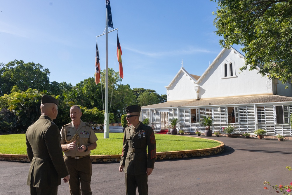 MRF-D CO, Sergeant Major visit Government House Northern Territory