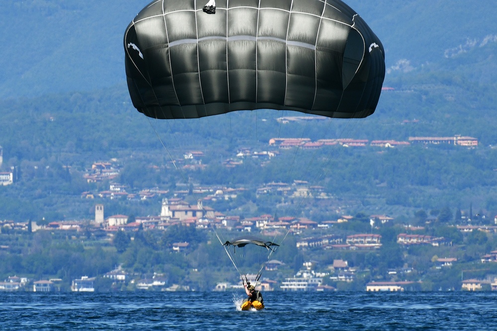 Water Jump at Lake Garda