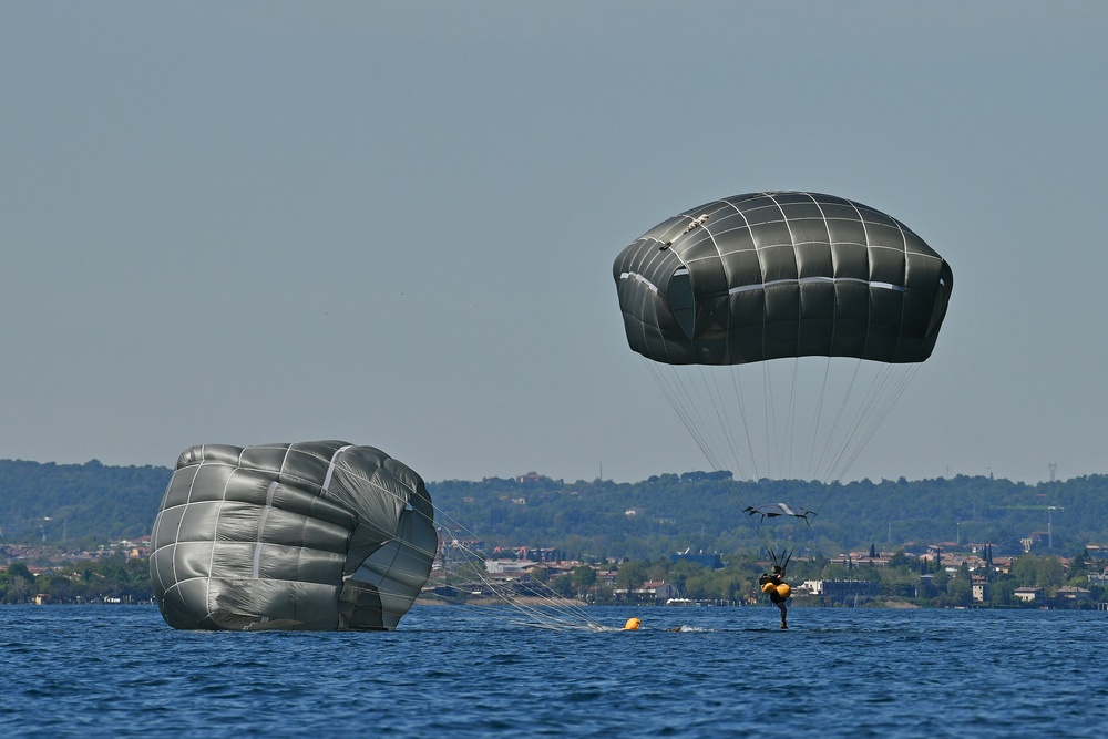 Water Jump at Lake Garda