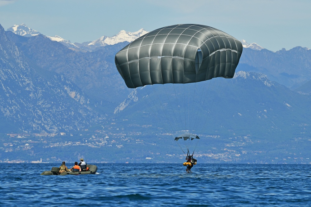 Water Jump at Lake Garda