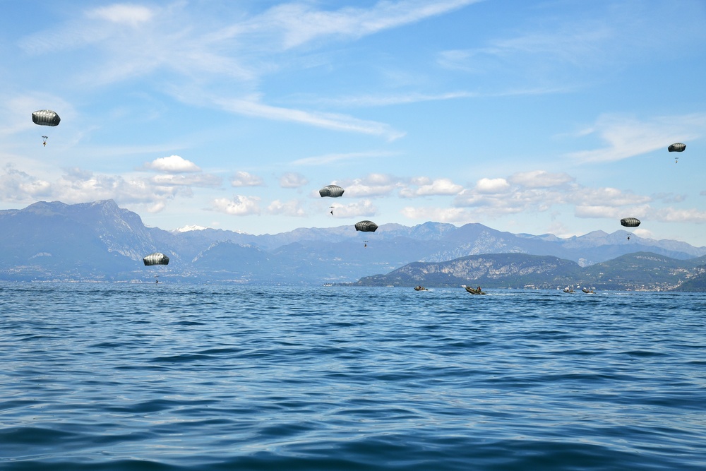 Water Jump at Lake Garda