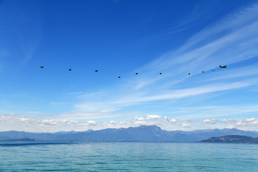 Water Jump at Lake Garda