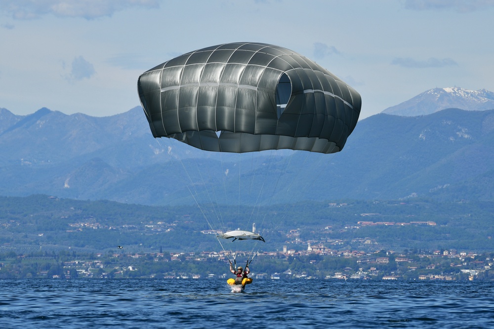 Water Jump at Lake Garda