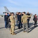 German leaders from the local community observe an aerial refueling mission