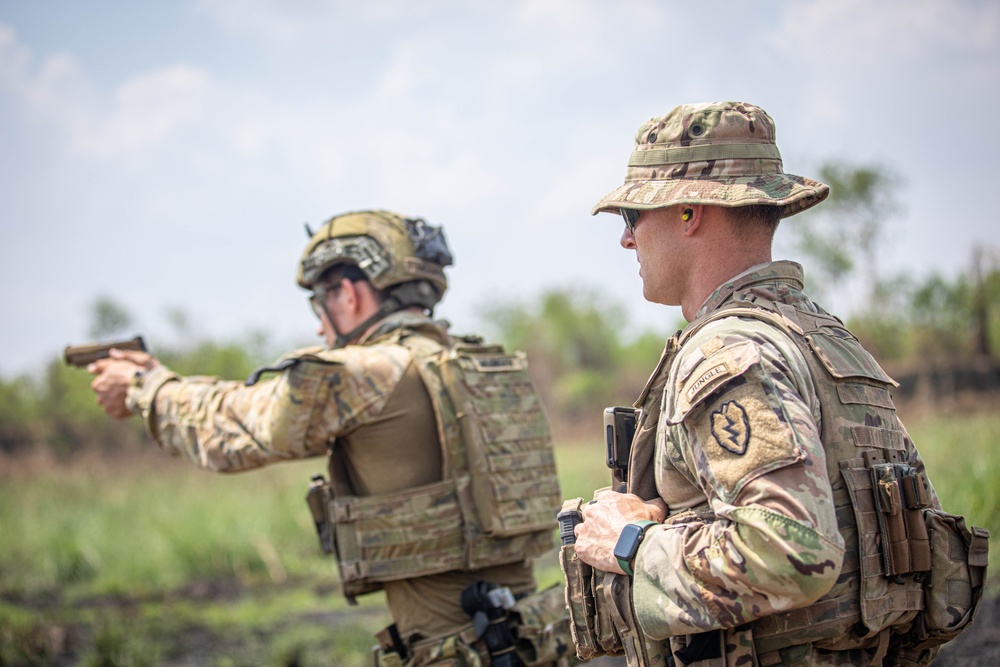 1-27 Charlie at Combined Range with Australian Defense Force and the Philippine Army on Fort Magsaysay, Philippines