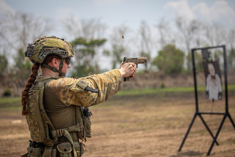 1-27 Charlie at Combined Range with Australian Defense Force and the Philippine Army on Fort Magsaysay, Philippines