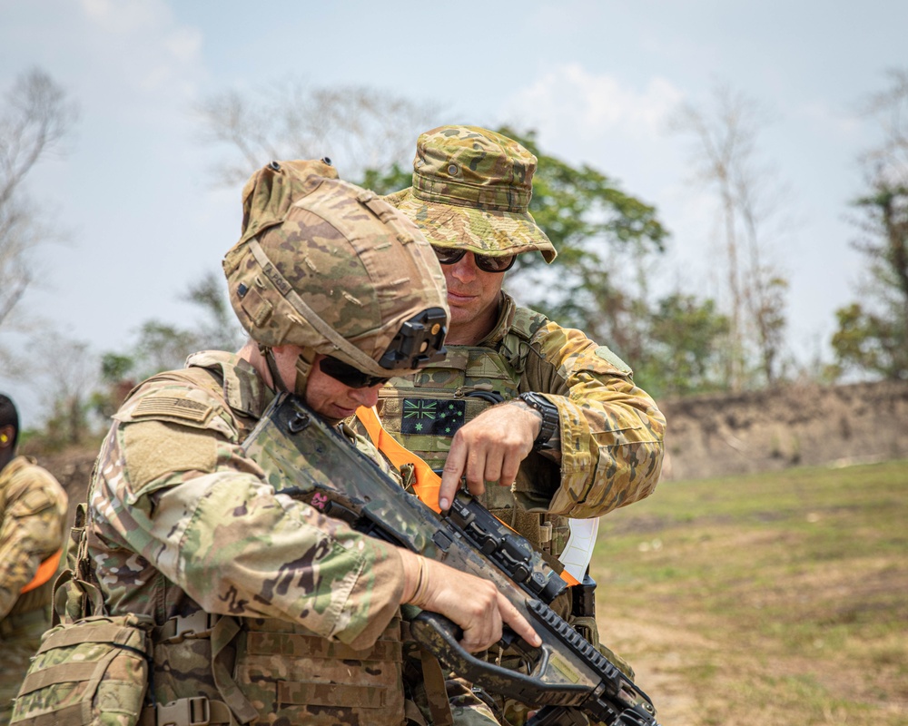 1-27 Charlie at Combined Range with Australian Defense Force and the Philippine Army on Fort Magsaysay, Philippines