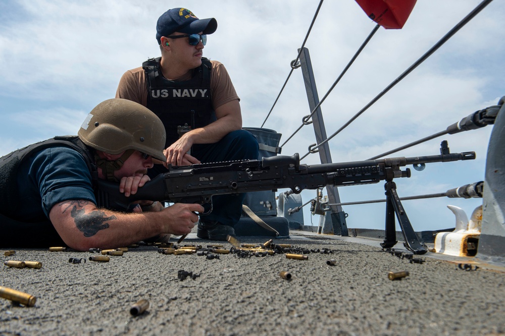 USS Paul Hamilton Gun Shoot