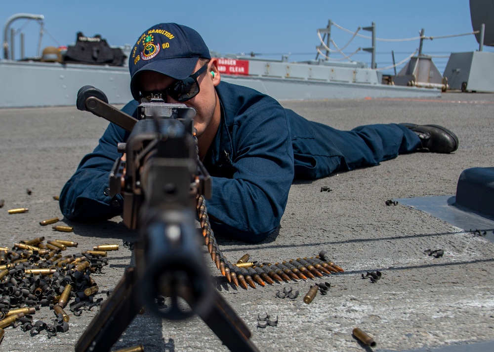 USS Paul Hamilton Gun Shoot