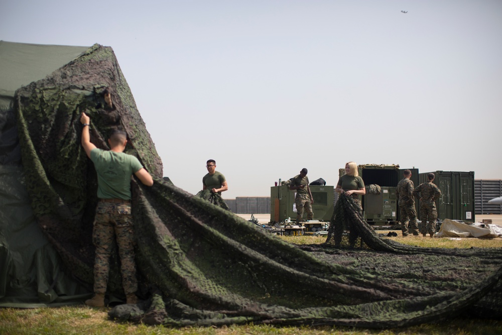 MAG-12 Marines set up T-SCIF in South Korea for KFT 23