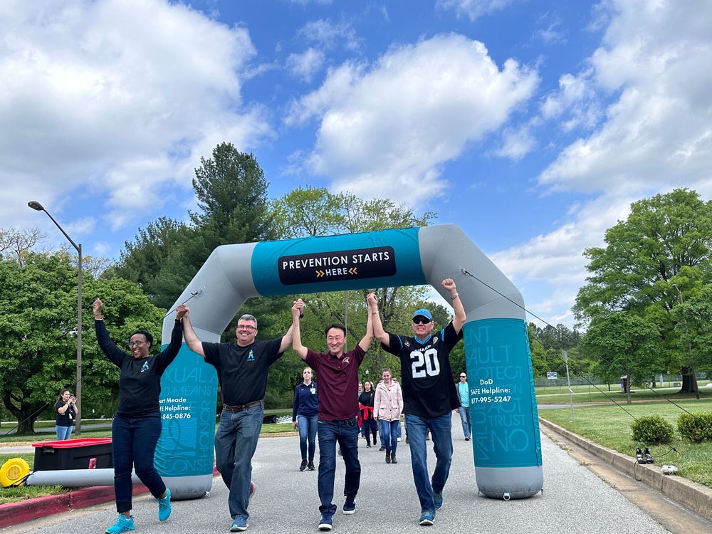 Fort Meade community make positive strides at the Denim Day Walk