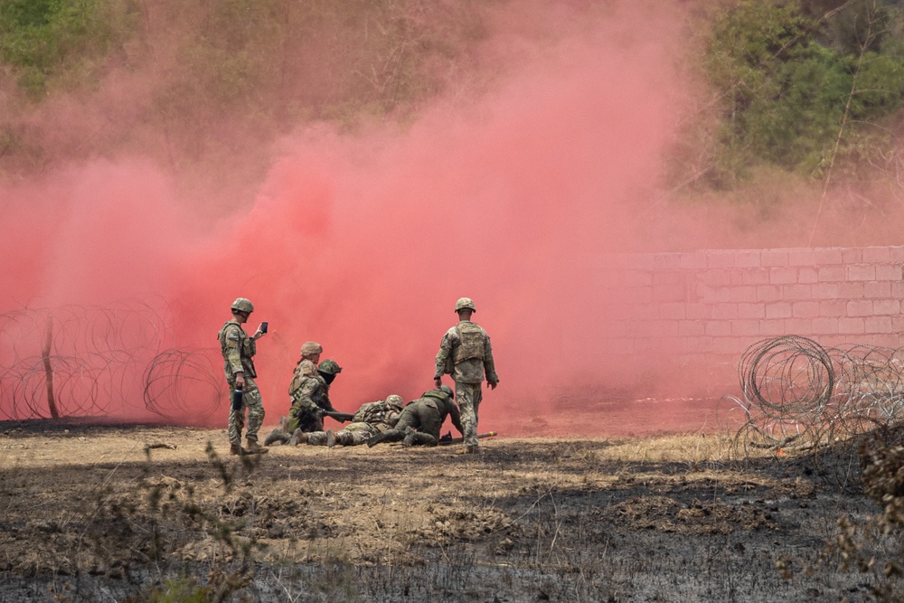 U.S. and Philippine soldiers conduct a training mission