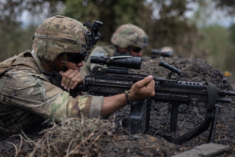 U.S. and Philippine soldiers conduct a training mission