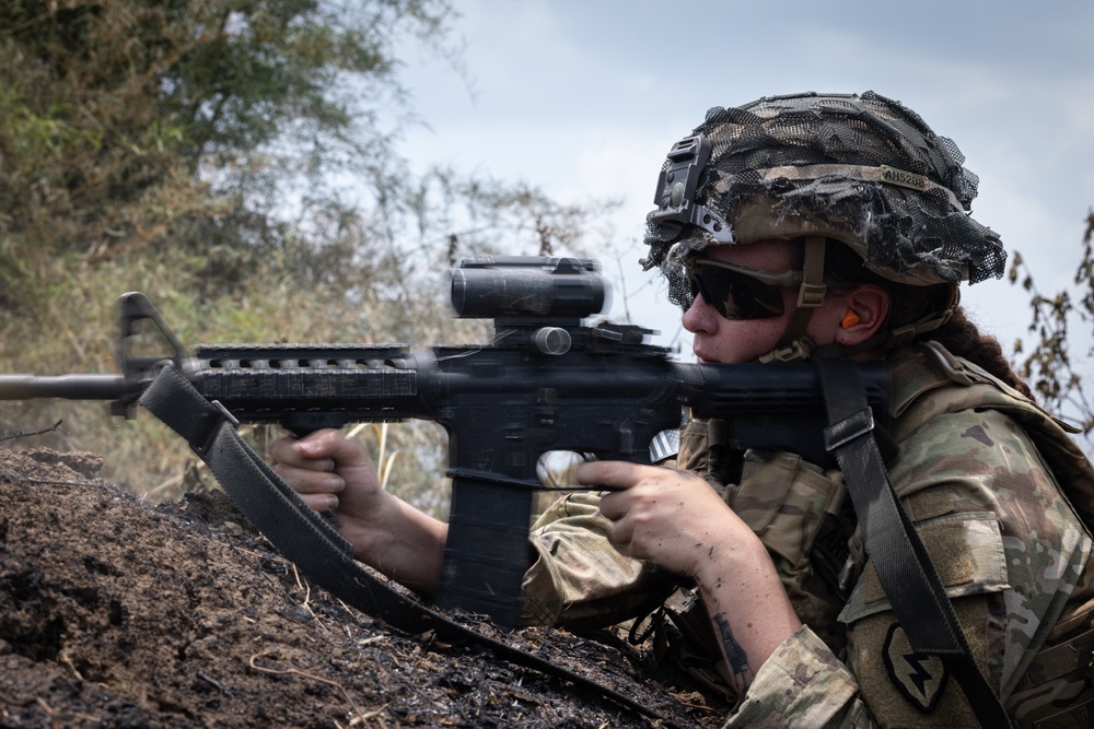 U.S. and Philippine soldiers conduct a training mission