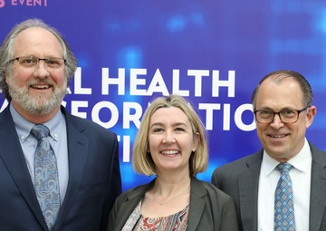 Dr. Brian Lein, Holly Joers, and Bill Tinston at HIMSS Conference