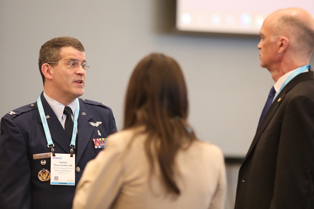 Col. Thomas Catilina attends the Global Policy Breakfast at HIMSS