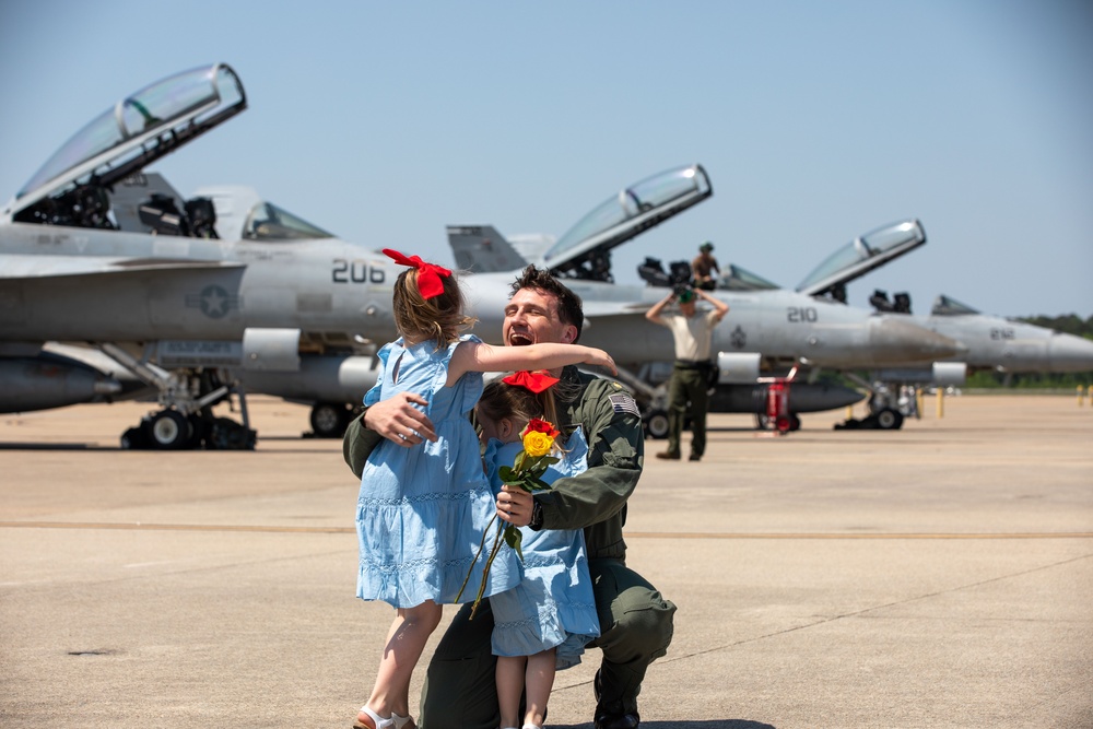 CVW-7 squadrons returned to homeport.