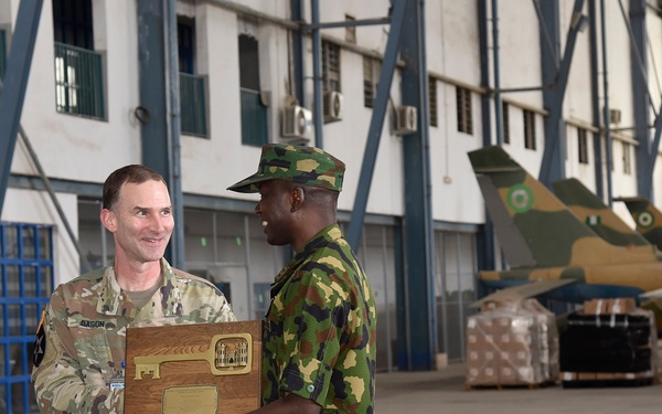 U.S. and Nigerian officials join to celebrate $38 million in Kainji Air Force Base improvements