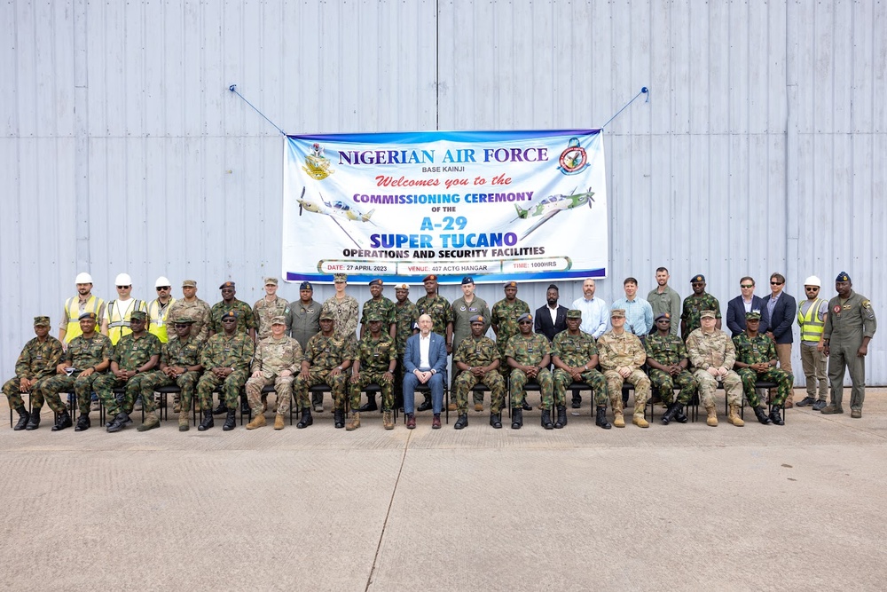 U.S. and Nigerian officials join to celebrate $38 million in Kainji Air Force Base improvements