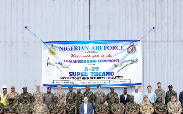 U.S. and Nigerian officials join to celebrate $38 million in Kainji Air Force Base improvements