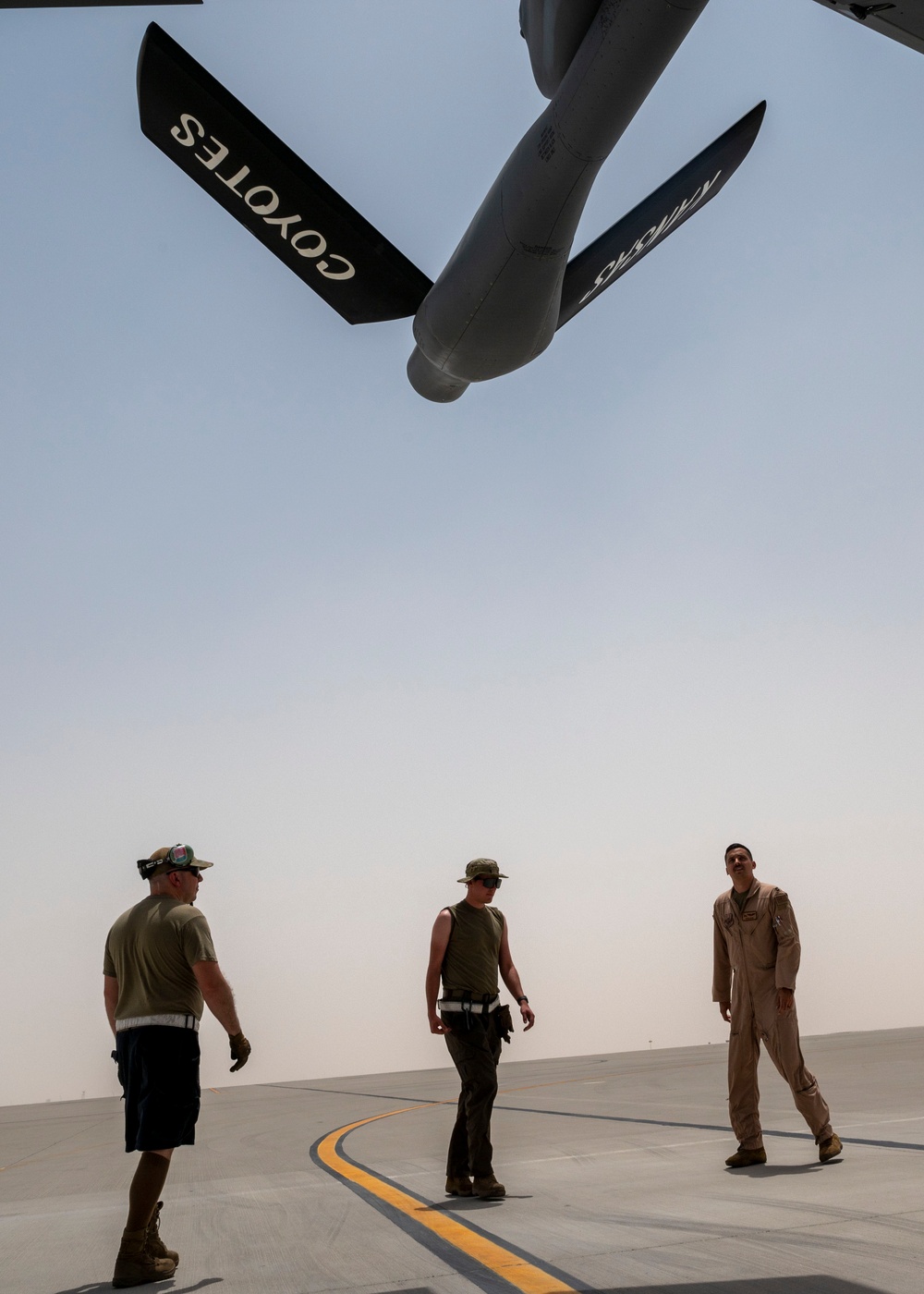 912th Expeditionary Refueling Squadron supports Fighting Falcons