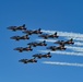 Italy’s Frecce Tricolori aerobatic team fly the skies of Aviano