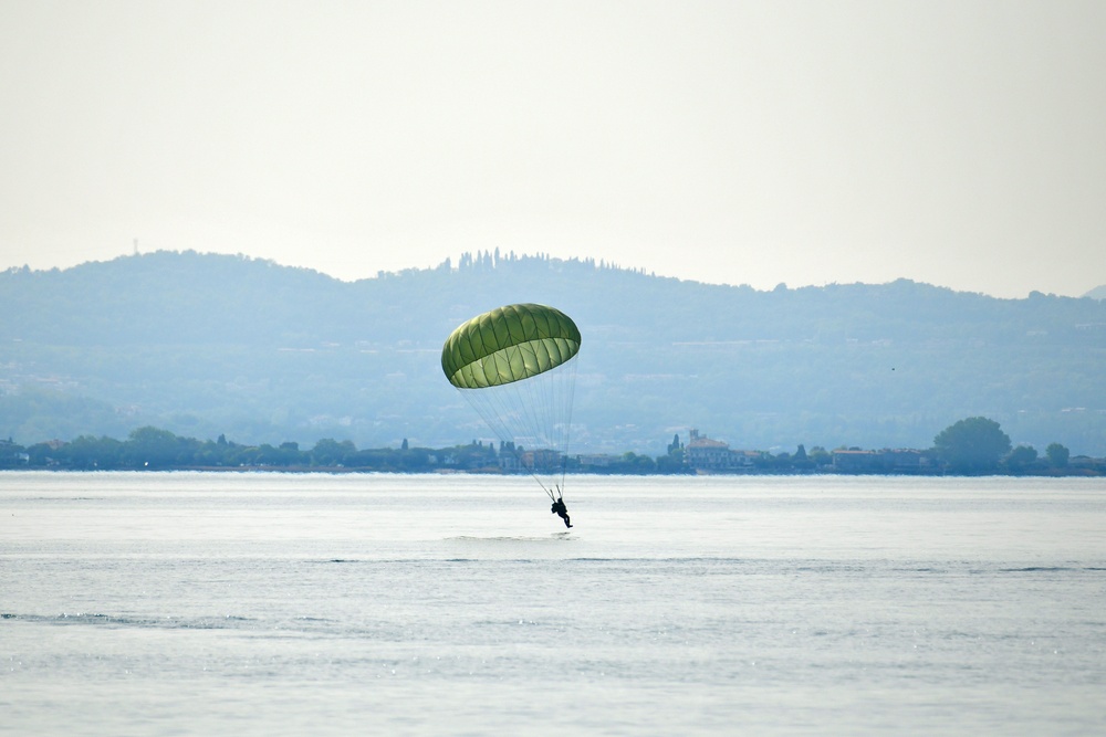 Water Jump at Lake Garda