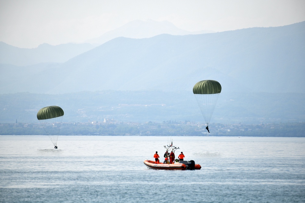 Water Jump at Lake Garda